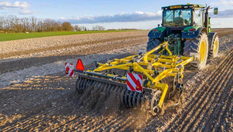 FENIX FN_L cultivator attached to tractor