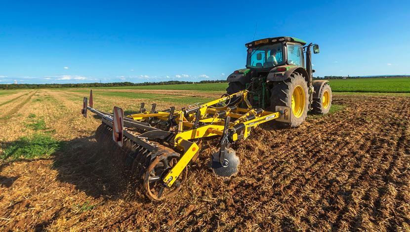 FENIX FN_L cultivator attached to tractor