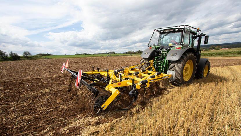 FENIX FN_L cultivator attached to tractor