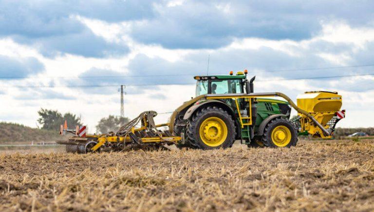 FENIX FN_L cultivator attached to tractor