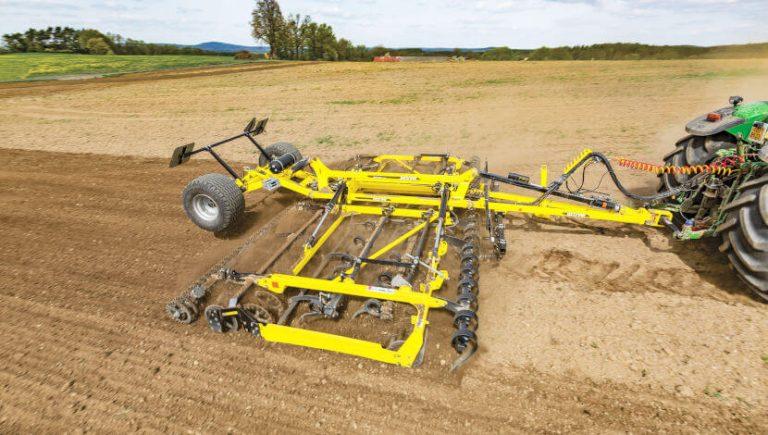 SWIFTER SO_PROFI seedbed cultivator attached to tractor